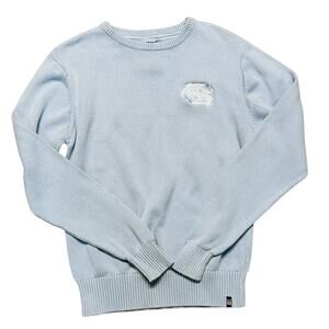 North Carolina Tar Heels Bruzer Baby Blue‎ Logo Sweater Size Medium